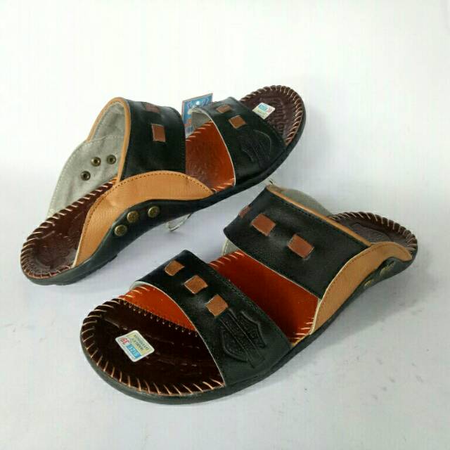 Sandal harley davidson full kulit asli