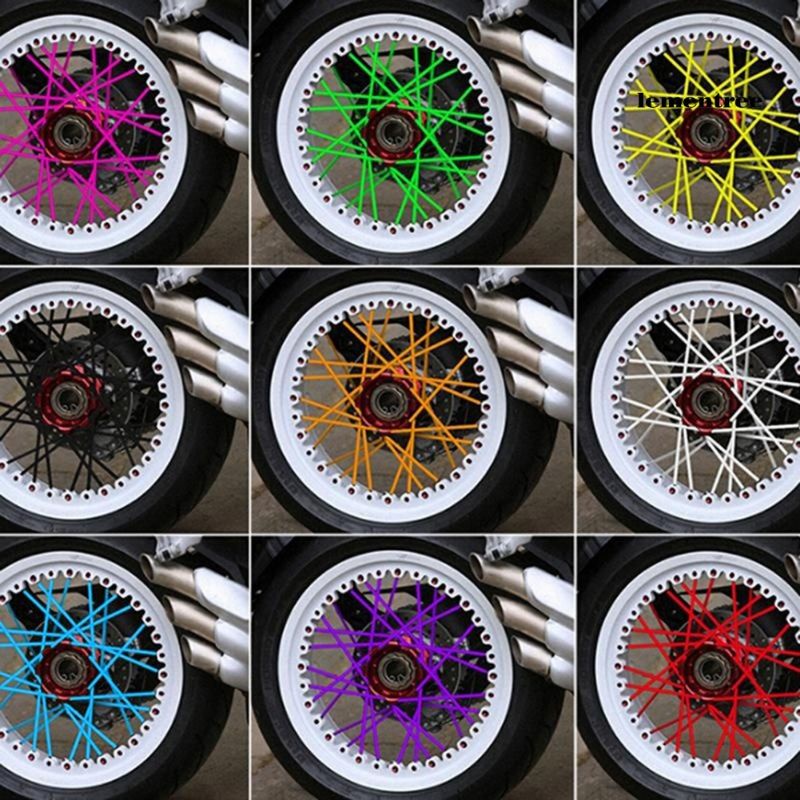 Pipet selongsong jari-jari ruji sepeda motor lingkar ring 18 dan 21 klx, crf, d-tracker, trail warna