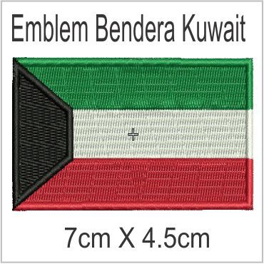 Kuwait Emblem Bordir Badge