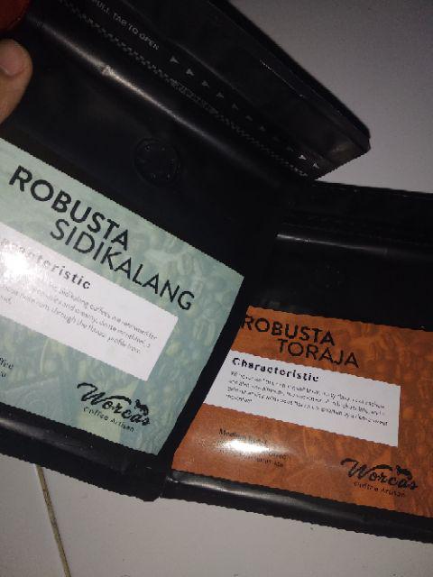 Worcas Kopi Robusta Sidikalang 200 Gram - Medium Roast