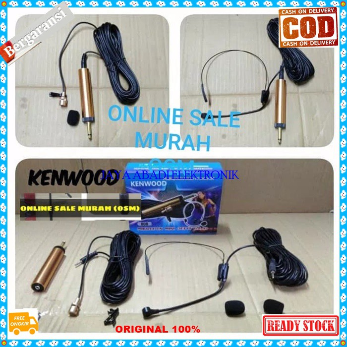 G143 Mic headset kabel condesor bando mik Clip sensitif aux klip cable pro karaoke mikrophone Jepit