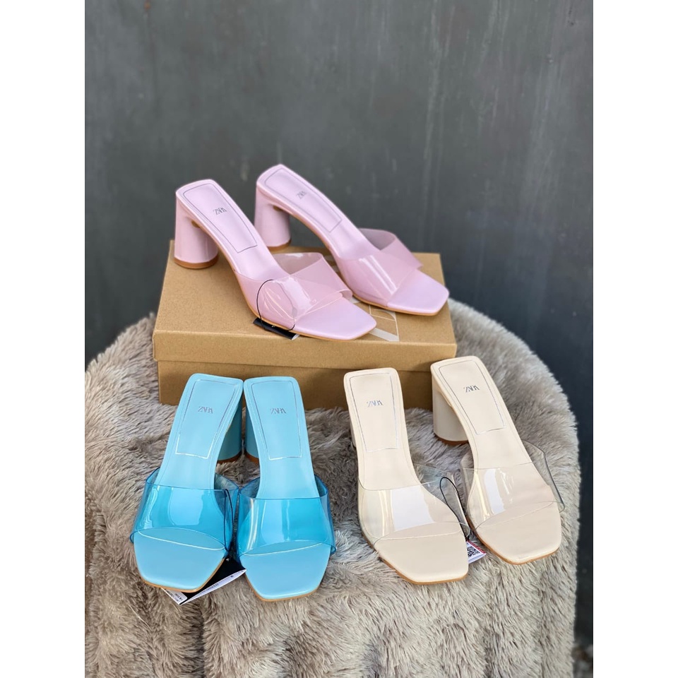 SANDAL WANITA ZARA S 3238 HEELS 5CM PREMIUM