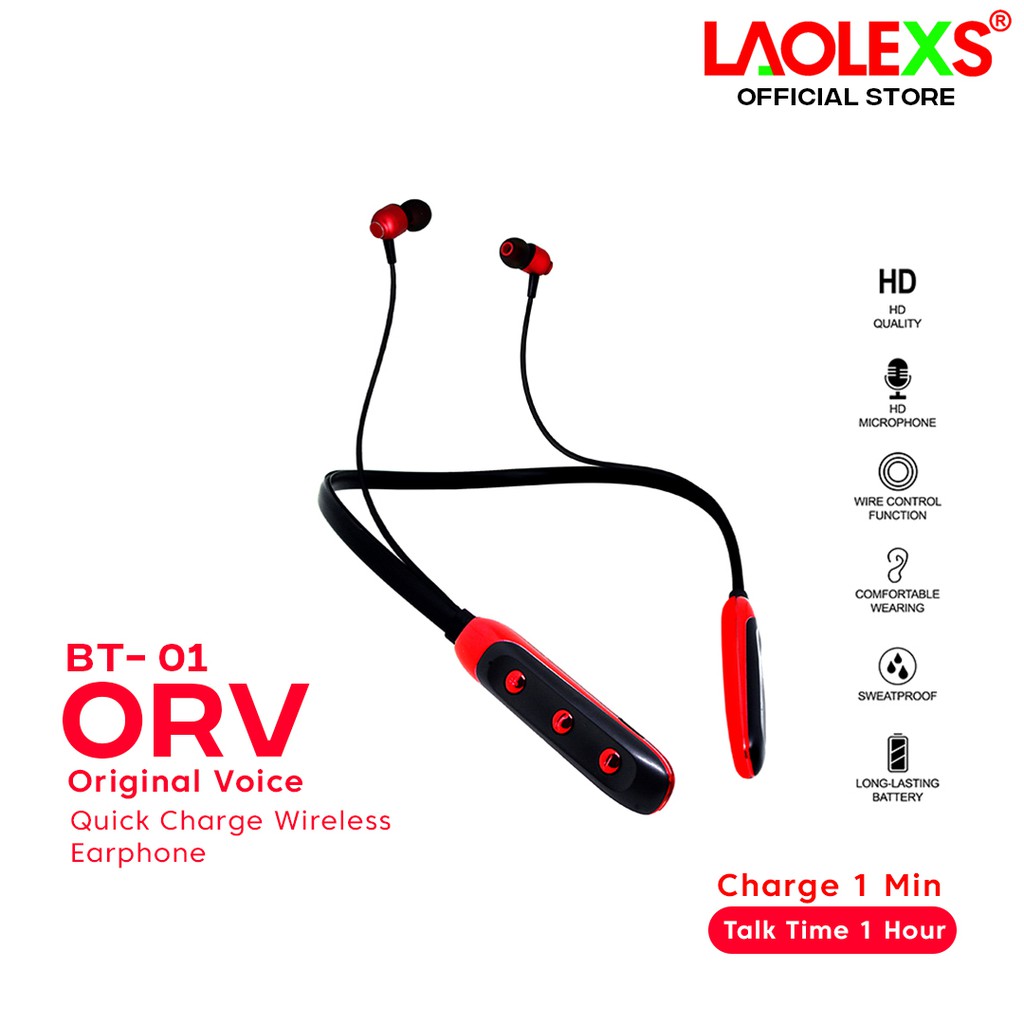 Bluetooth Headseat/Wireless Earphone Laolexs ORV BT-01 - Longlasting battery/Quick Charge/Premium