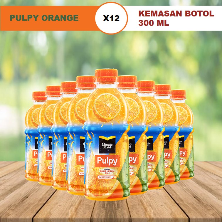 

MINUTE MAID PULPY ORANGE 300 ML ISI 12 BOTOL