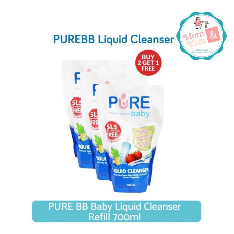 Pure Baby Liquid Cleanser Refill 700 ml ( Buy 2 Get 1 )
