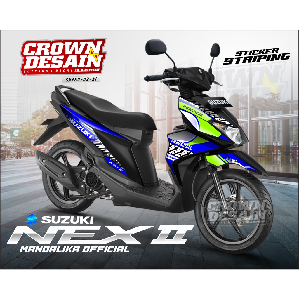 Sticker Striping Nex 2 Striping Suzuki Nex 2 - Stiker Lis Body Motor Suzuki Nex 2 - Sticker Motor