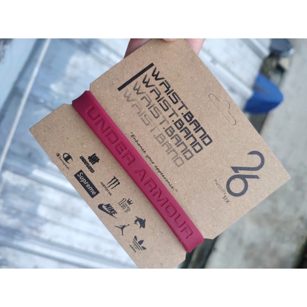 NEW GELANG TANGAN PRIA ORI UA FULL MAROON