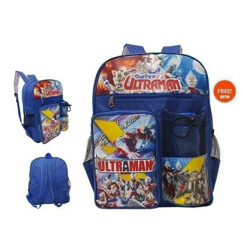 DISTRO Klub New Arrival - Tas Sekolah UNA Backpack Up to - Tas Pria Tas Wanita Daypack SD SMP SMA-Ultraman biru