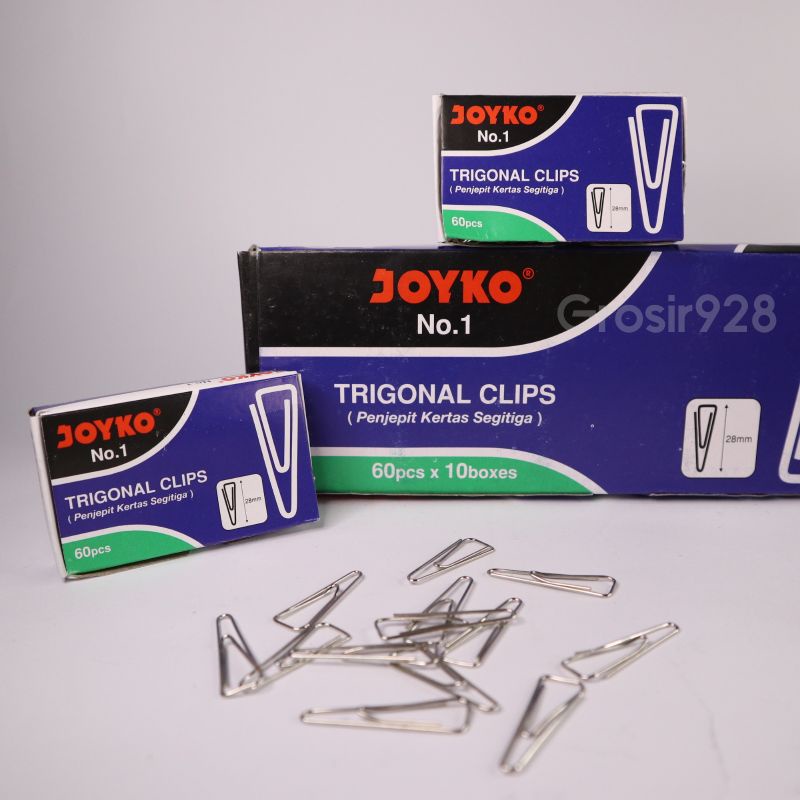 

Trigonal Clip / Paper Klip / Penjepit Kertas Joyko No 1