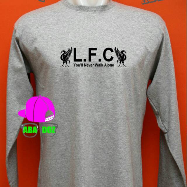 Kaos lengan panjang Tshirt Liverpool baju distro pria dan wanita keren