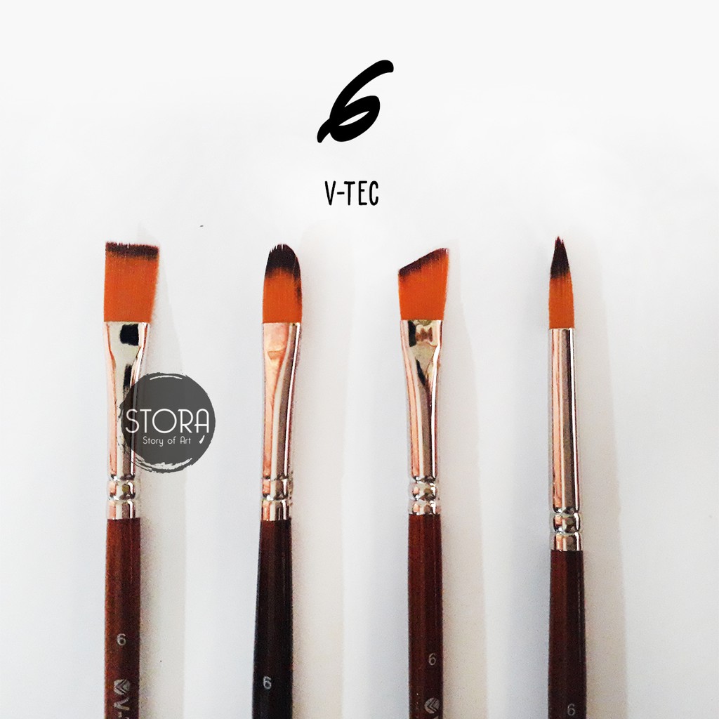 

V-Tec Artist Brush 6 / Vtec Kuas Lukis Gambar No 6