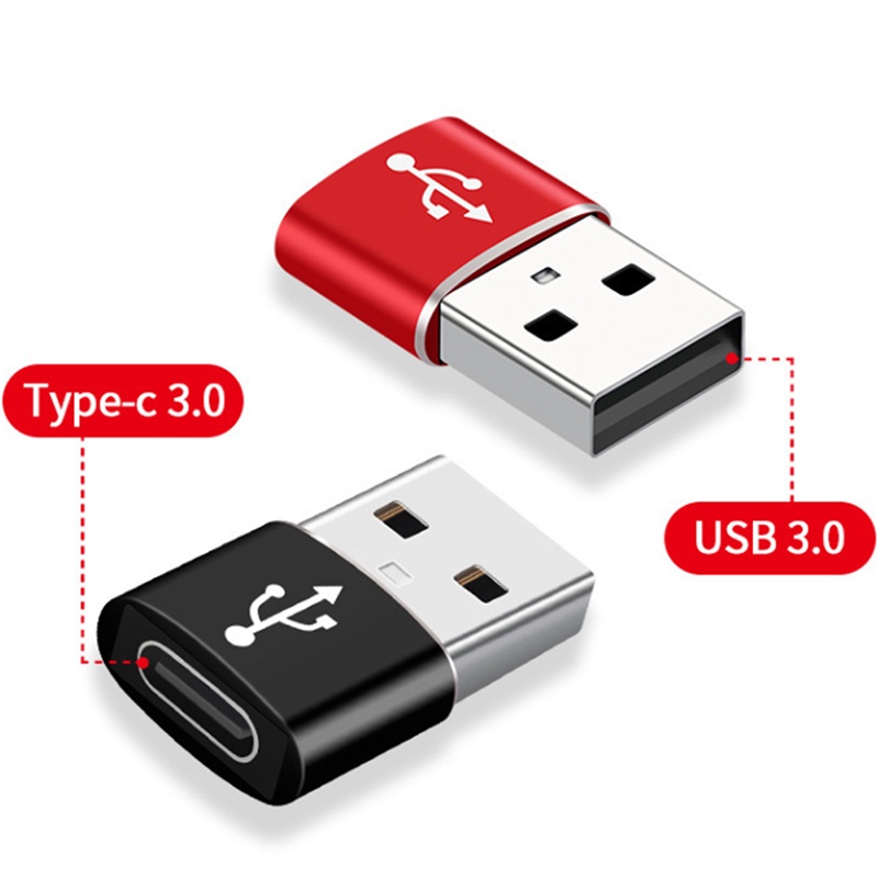 (LUCKID) 1pc Adapter Konverter USB 3.1 Tipe C Female Ke USB 3.0 Tipe A Male