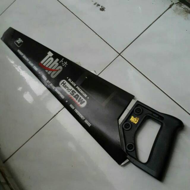 Gergaji Toho 18 Inch Gagang HItam Hand Saw Gergaji Kayu Triplek Toho Black Saw Gergaji Tangan Manual