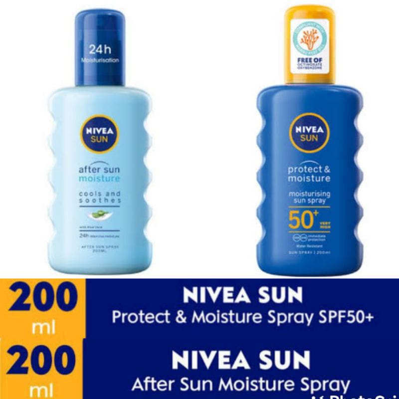 Jual Nivea After Sun Moisture with Aloe Vera Spray Lotion 200ml