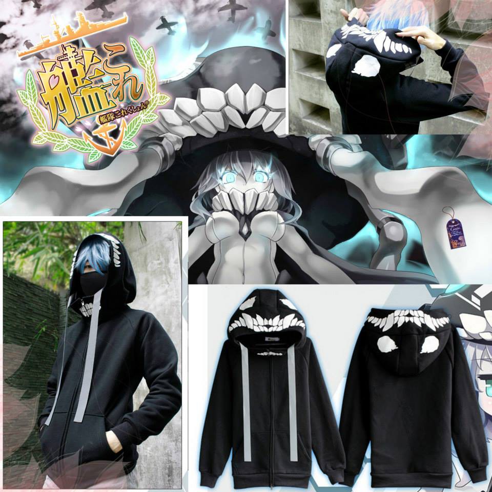 WO-Class Hoodie kancolle kantai collection anime game manga cosu cosplay black japan jacket jepang
