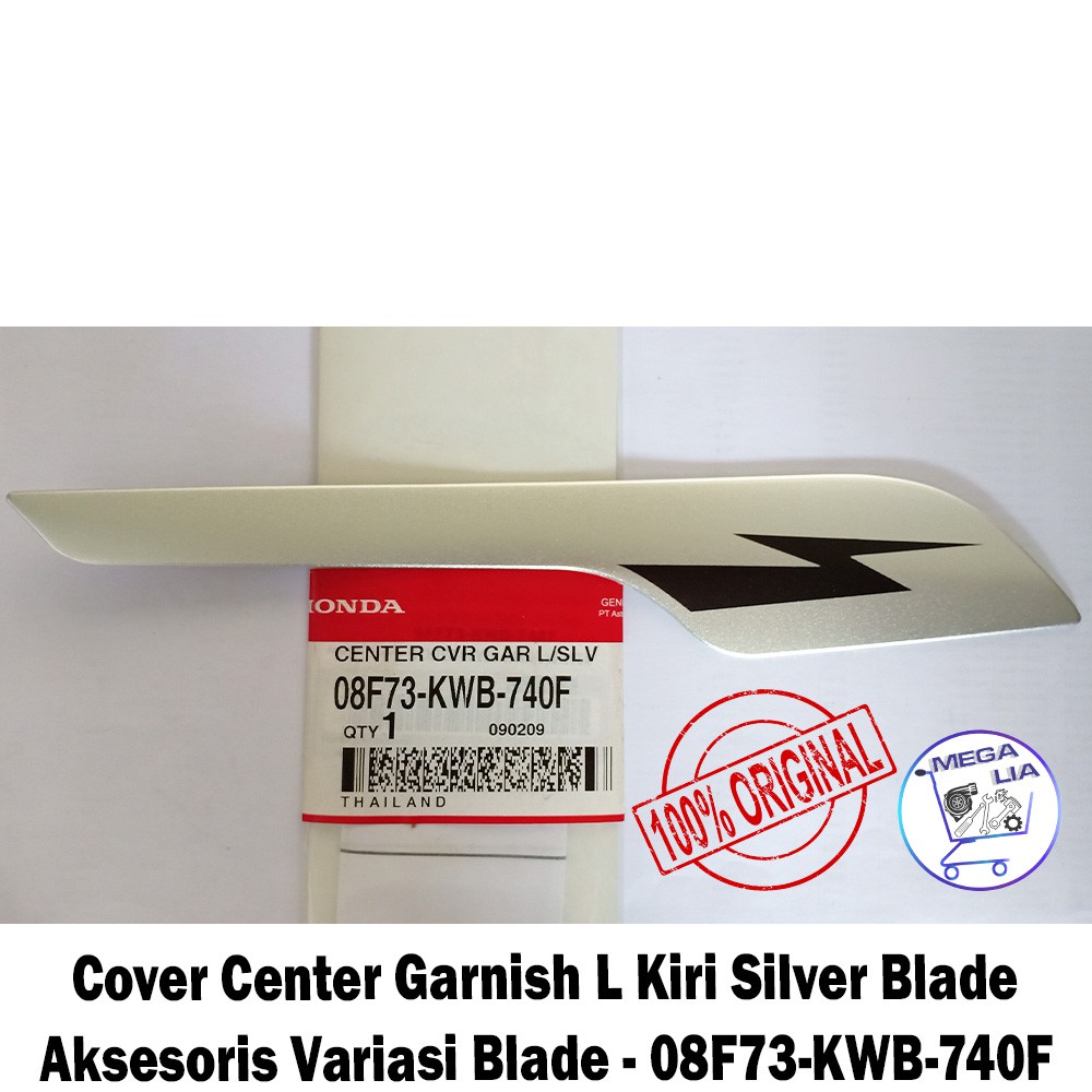 Cover Center Garnish L Kiri Silver Blade - Aksesoris Variasi Blade - 08F73-KWB-740F ORI HONDA