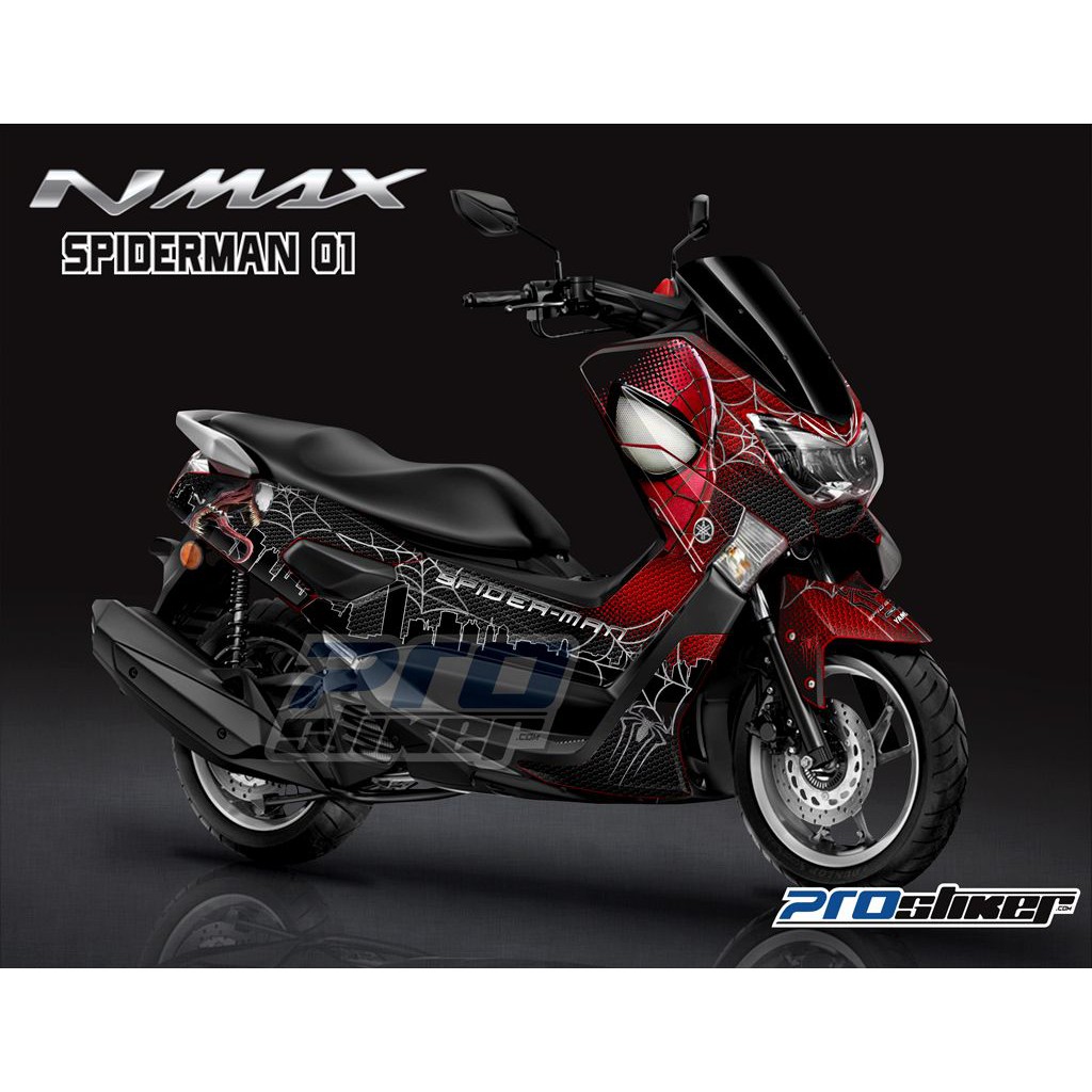 Decal Striping NMAX Variasi Full Body Gambar MARVEL Replica Sticker Motor Cutting Les