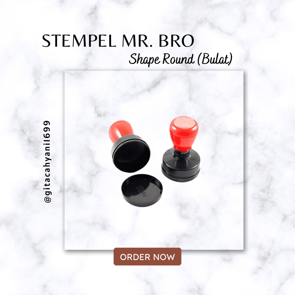 

GAGANG STEMPEL BULAT / ROUND OTOMATIS FLASH TANPA BANTALAN
