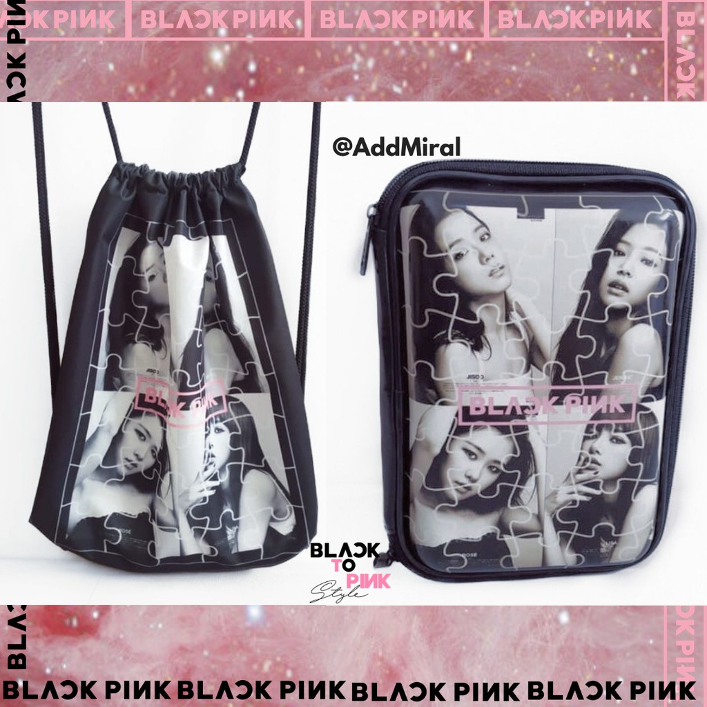 

PAKET TAS BLACKPINK & KOTAK PENSIL MODEL SMIGGLE BLACKPINK BLINK KPOP