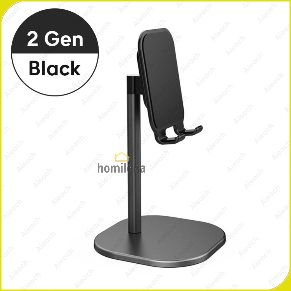 Dudukan Smartphone Desktop Stand Holder 18CM - AIEACH K2 - Black
