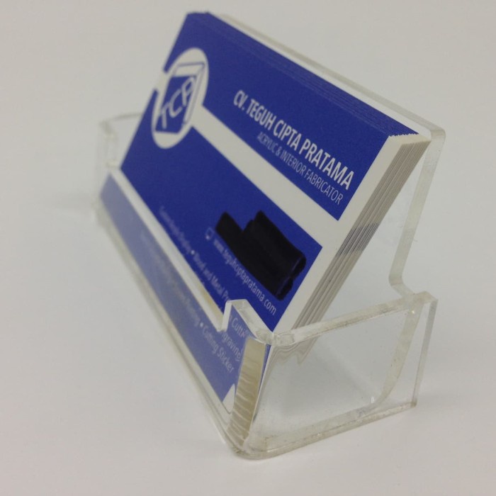 

Promo Acrylic Display Kartu Nama- KN 04