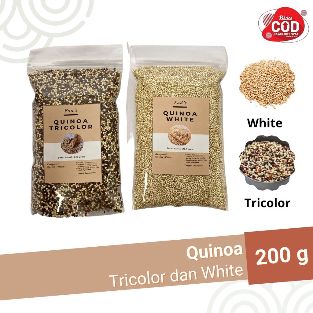 White Quinoa 200gr - Tricolor Quinoa 200gr - Quinoa Tricolor 200gr