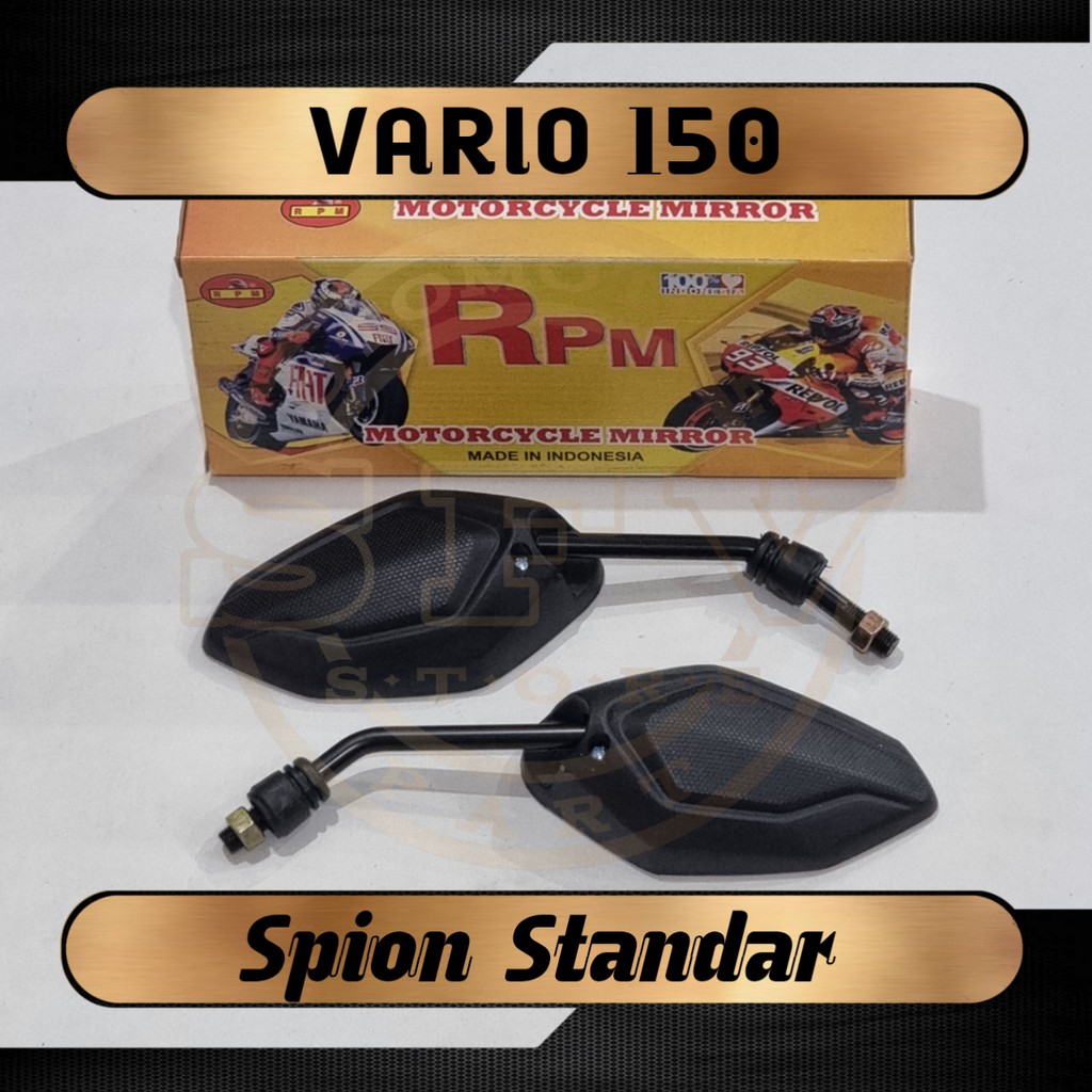 Kaca Spion Model Vario 150 New / Beat Fi / Vario 125 / Beat Honda Yamaha Standar Dan Mini-RPM ( Tanggung )