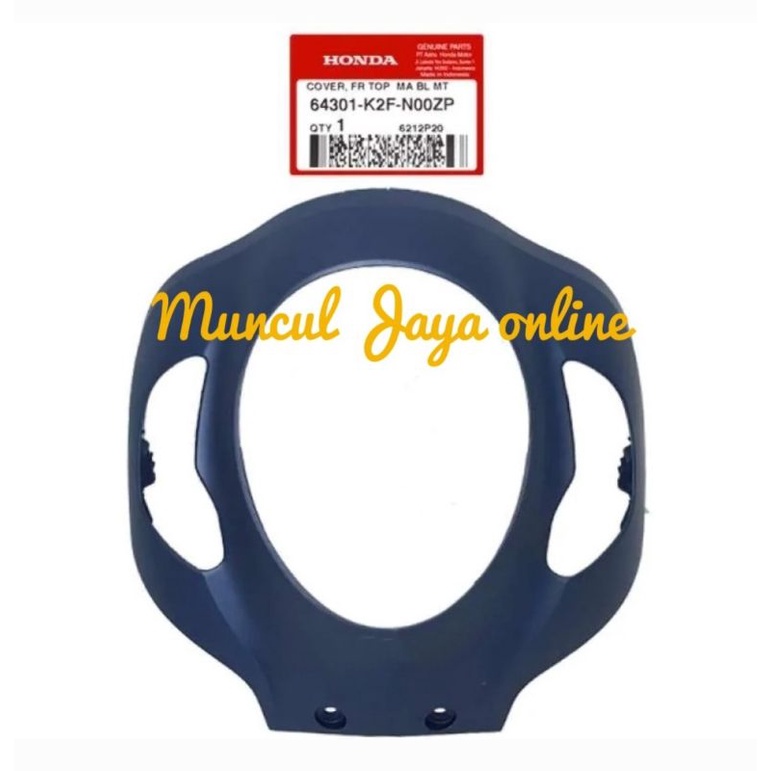 64301-K2F-N00ZP Cover Front Panel Tameng Lampu Depan Scoopy eSP K2F Biru DOFF
