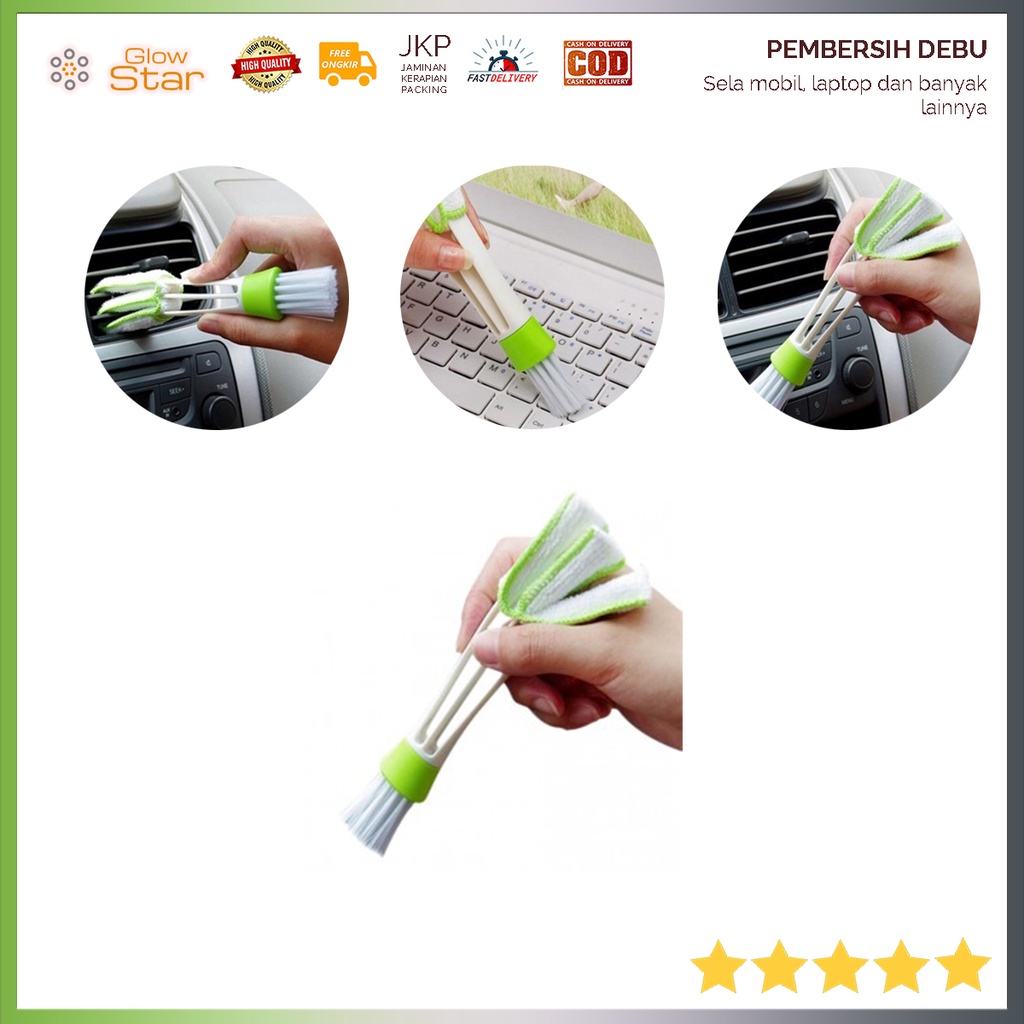 Sikat Pembersih Microfiber Interior Mobil Duster Brush, Laptop, Serbaguna