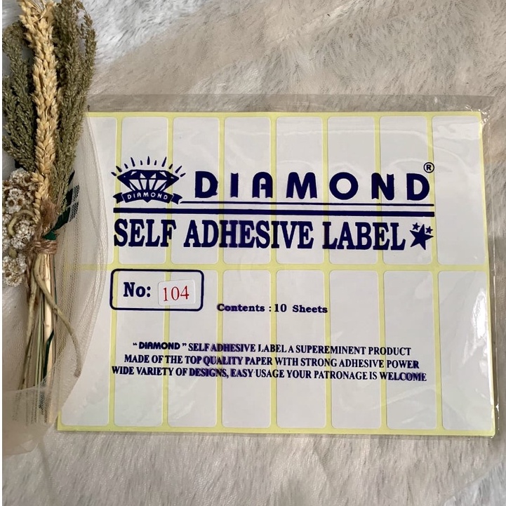 

Label 104 Sticker Undangan (160 label) 2,3 x 7,6 cm / Label Stiker Kertas Putih Polos Undangan Termurah