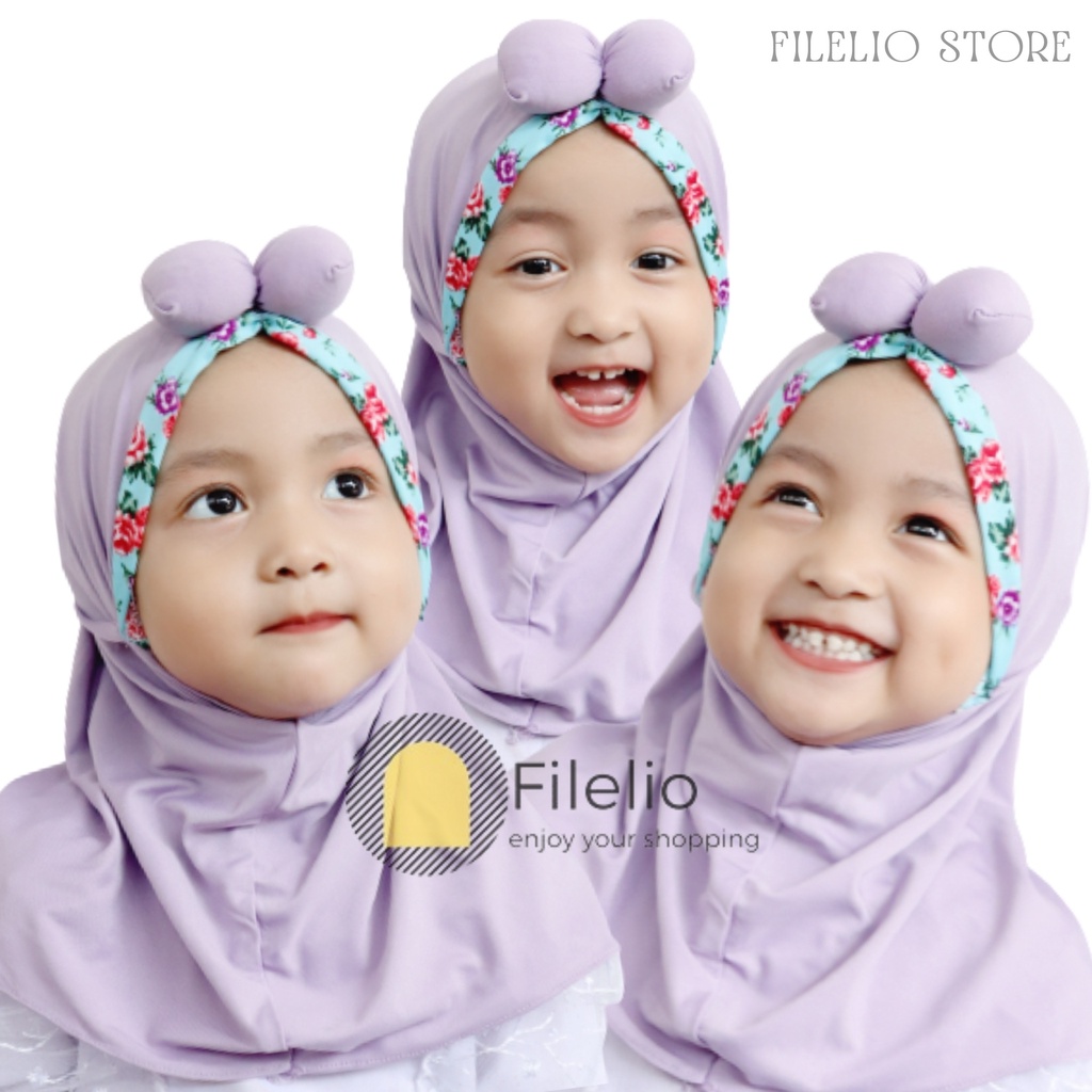 TERMURAH Kerudung Anak Perempan Sabrina Kids Umur 1-3 Tahun Khimar Anak Kecil Lucu Murah Premium