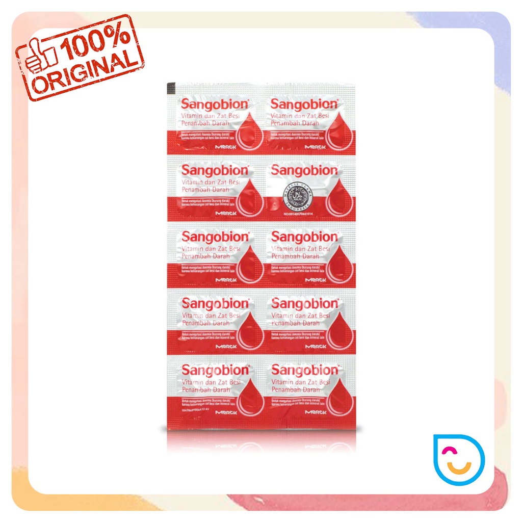 Sangobion Multivitamin Penambah Darah Anemia - Strip