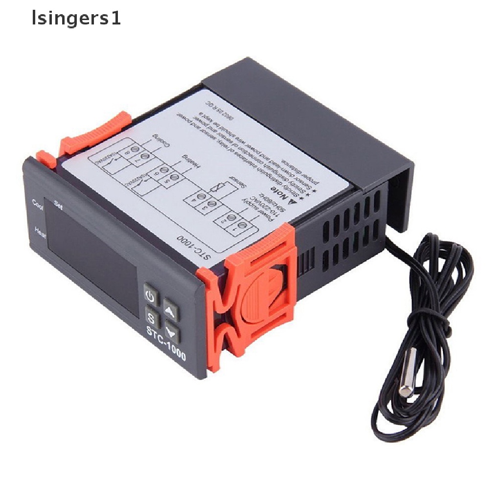 (lsingers1) Thermostat Digital Sensor LED AC10A 220V Untuk Inkubator