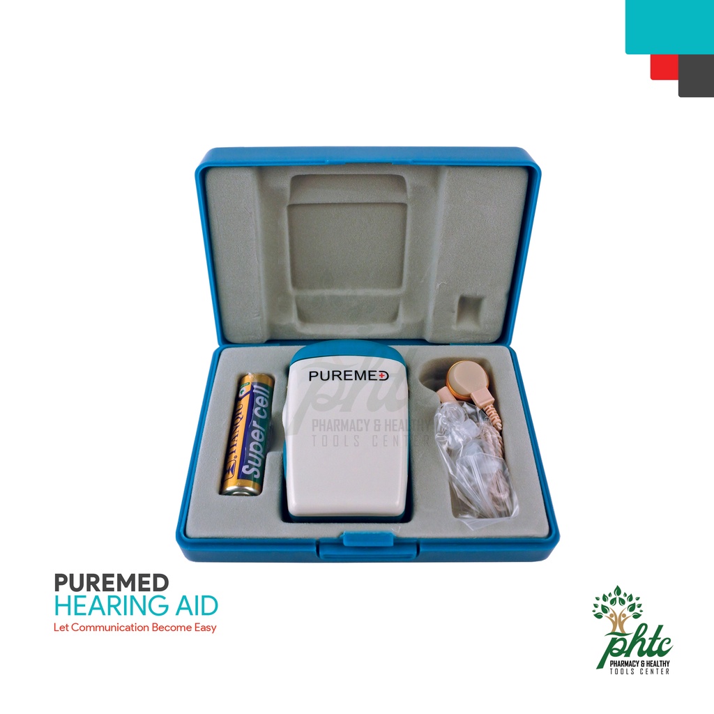 PUREMED Hearing Aid Cable l Alat Bantu Dengar Kabel l Hearing Aid Bantu Pendengaran Model Kabel