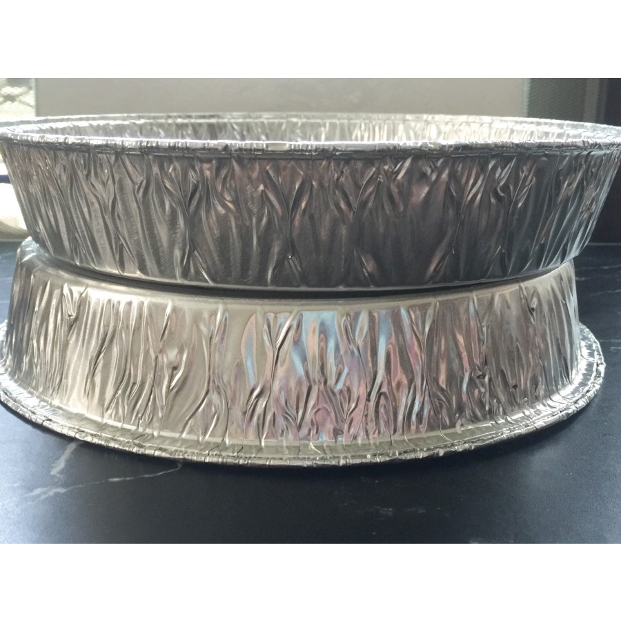 Wadah Aluminium foil tray RX 1200-34 tanpa tutup dan tutup/ bulat besar