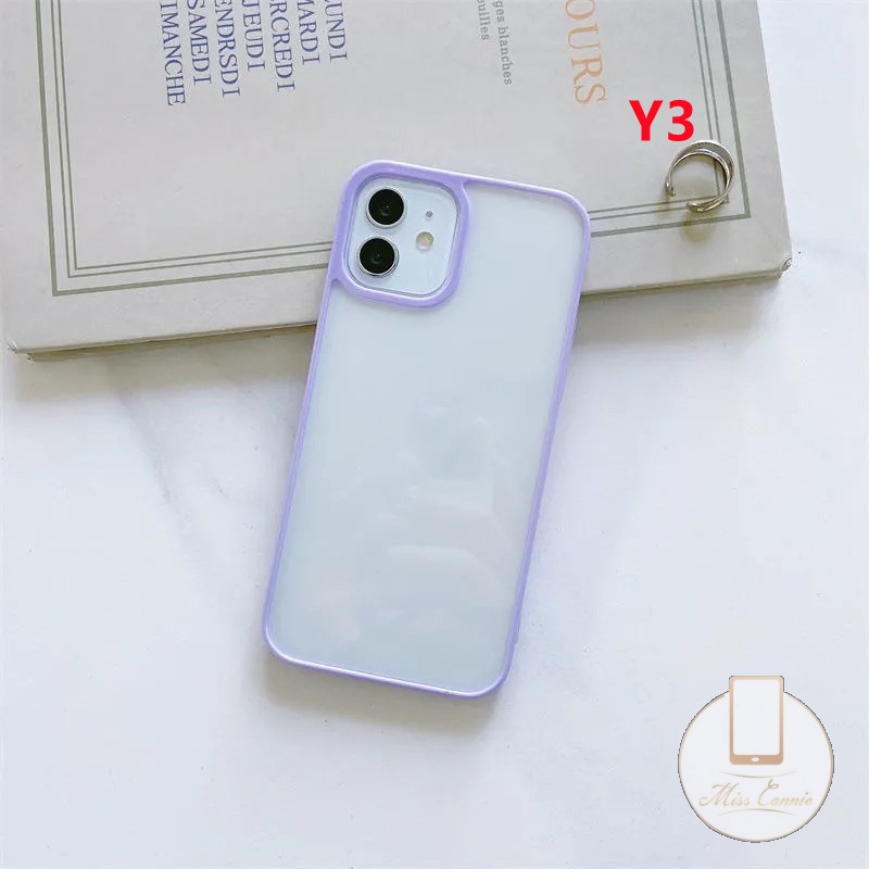 Soft Case Pelindung Kamera Bahan Silikon Warna Macaron 5 Untuk iPhone 11 12 13 Pro MAX 6 6s 7 8 Plus X XR XS MAX SE 2020