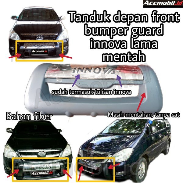 Tanduk depan innova front bumper kijang  innova lama mentah