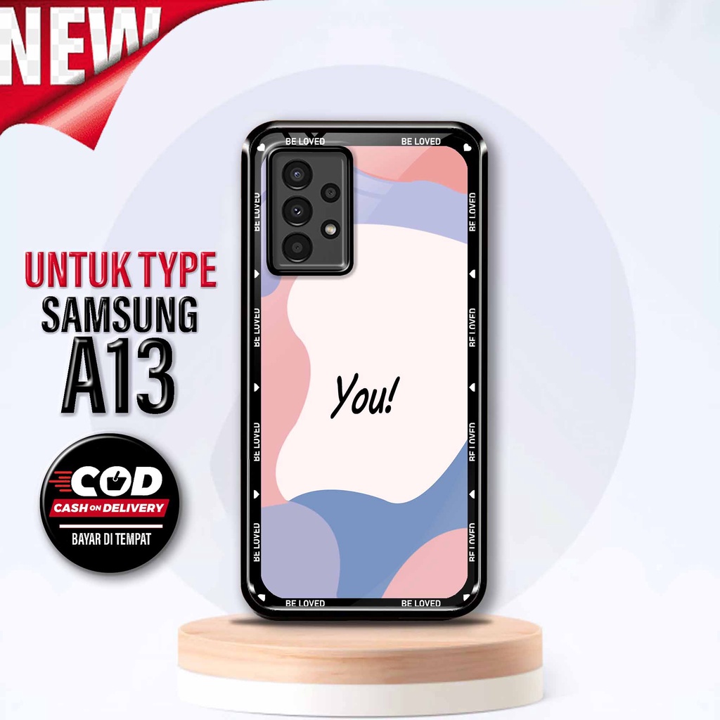 Sukses Case SAMSUNG A13 - Hardcase 2D Glossy Samsung A13 - Silikon Hp Samsung { Love Aesth 1 } - Sil