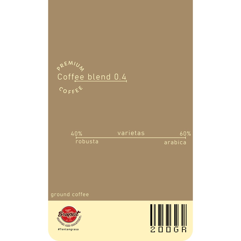 

KOPI HOUSE BLEND / COFFEE BLEND 0.4 tersedia kemasan 200gr - 1000gr