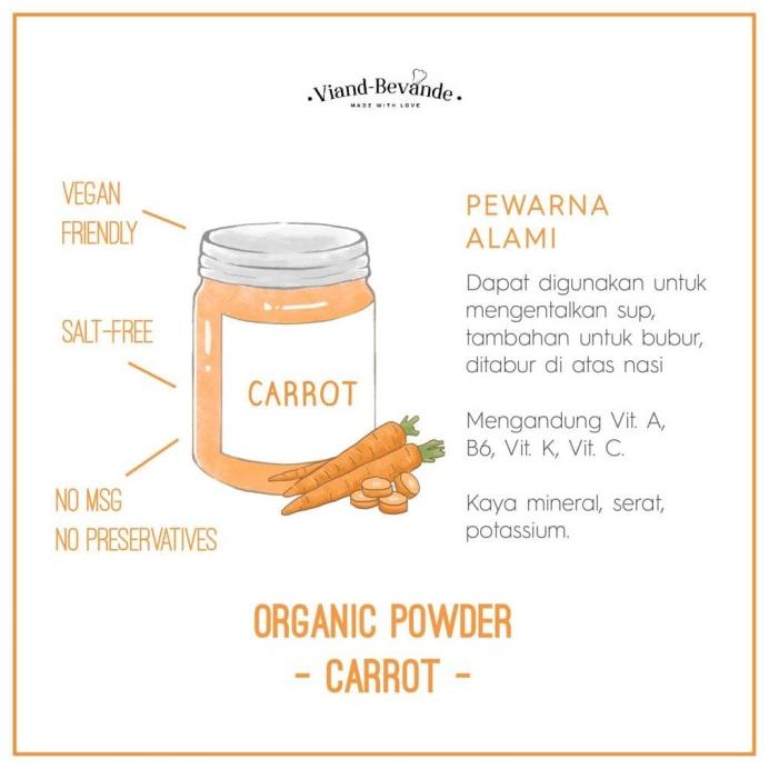 

Viand-Bevande Carrot Organic Powder Promo!!! R23A