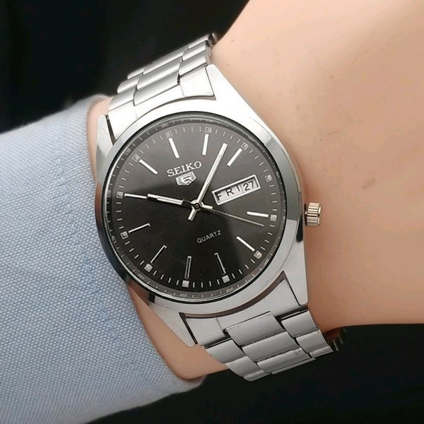 JAM TANGAN SEIKO TANGGAL HARI  WATER RESINT  (HARGA SATUAN)