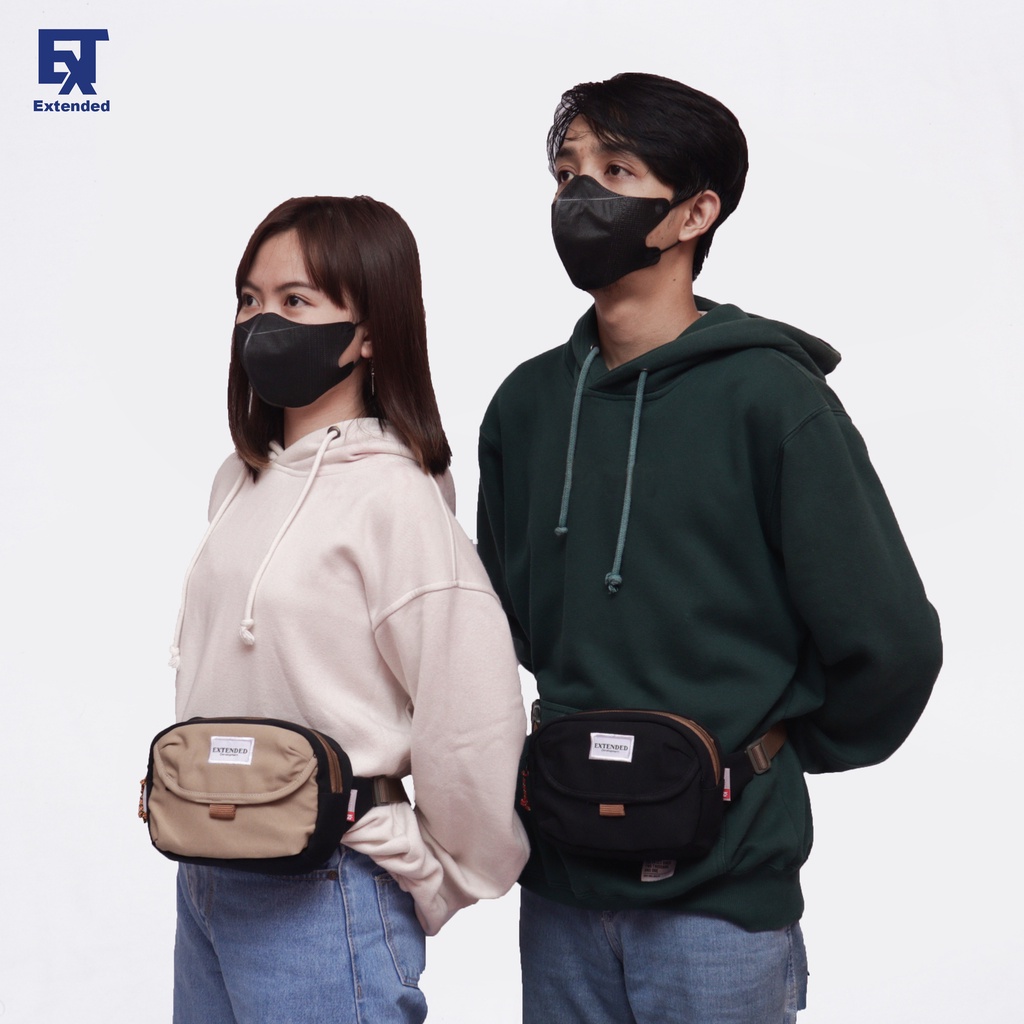 Extended Evaleen Tas Waist Bag Pria Tas Pinggang Wanita Premium