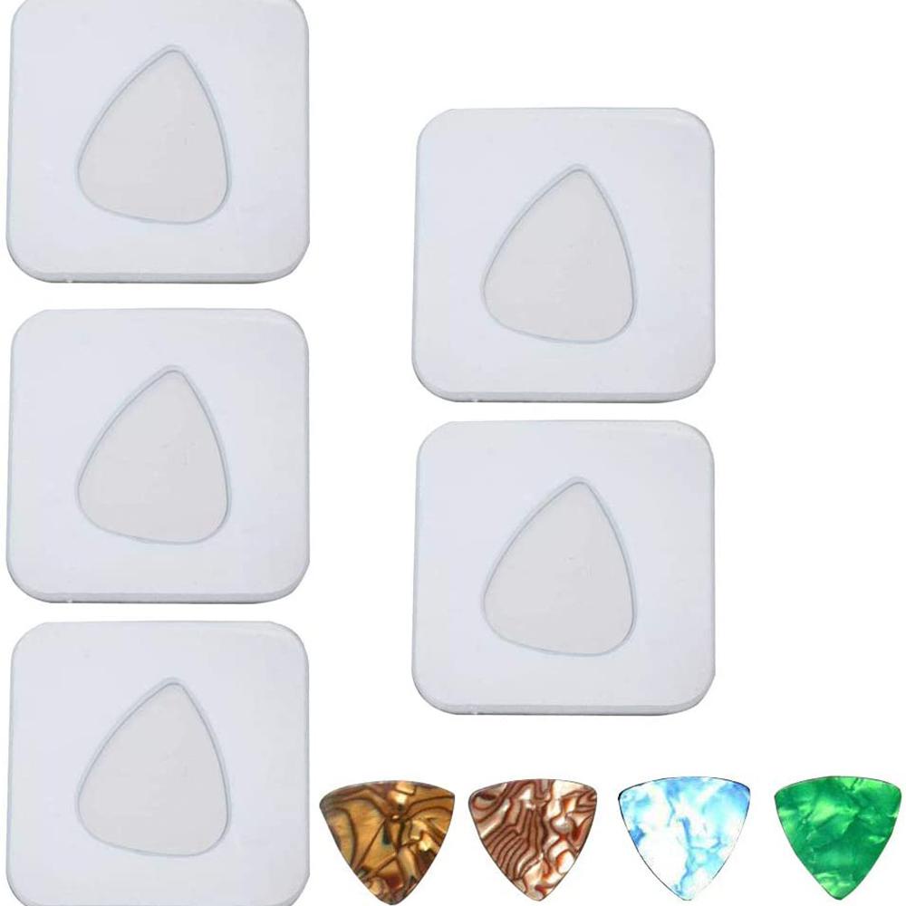 TOP Cetakan Silikon Resin Handmade Craft DIY Gitar Plectrum Pick Clay Alat Resin Mold