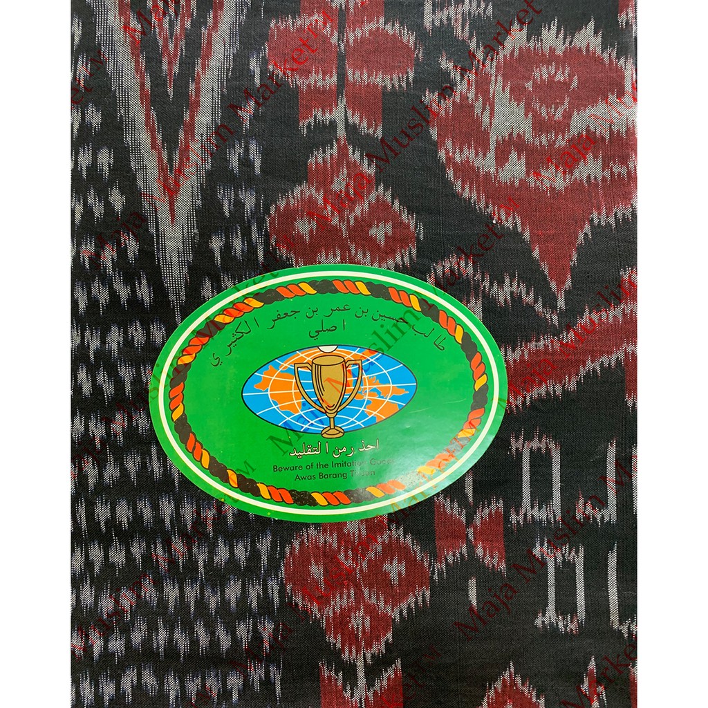 SARUNG TENUN JUARA DUNIA GOYOR ASLI HITAM - Model Baru Buatan Tangan. DIJAMIN ASLI 100%