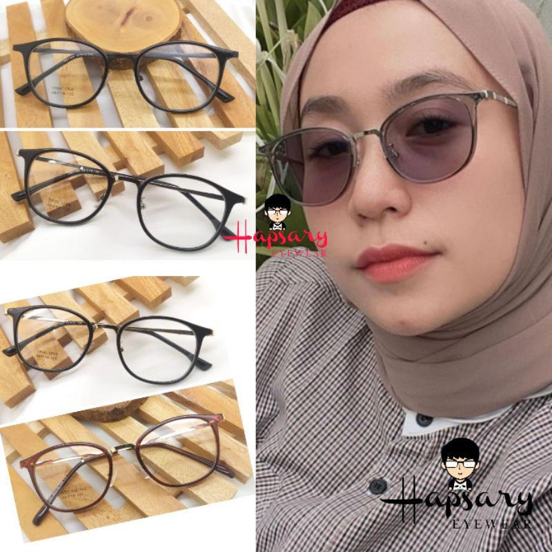FRAME KACAMATA 1769 GRATIS LENSA PHOTOCROMIC | KACAMATA MINUS | ANTI RADIASI | KACAMATA WANITA