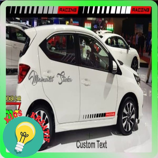 

Terlaris sticker stiker racing line simple custom text