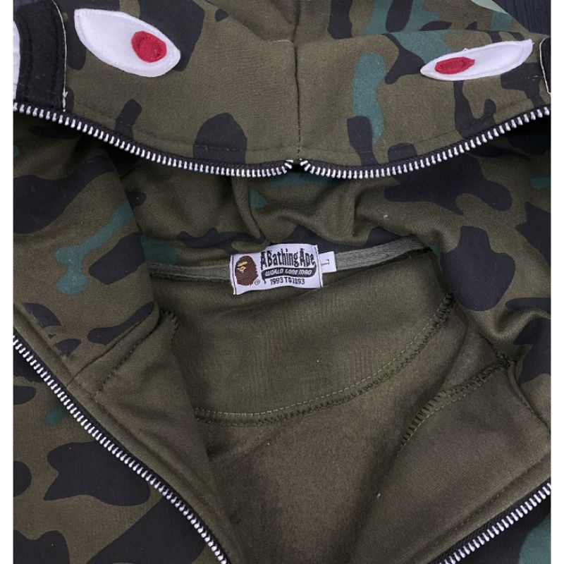 HOODIE ZIPPER BAPE HIGH QUALITY CASUAL HYPE FASHION PRIA