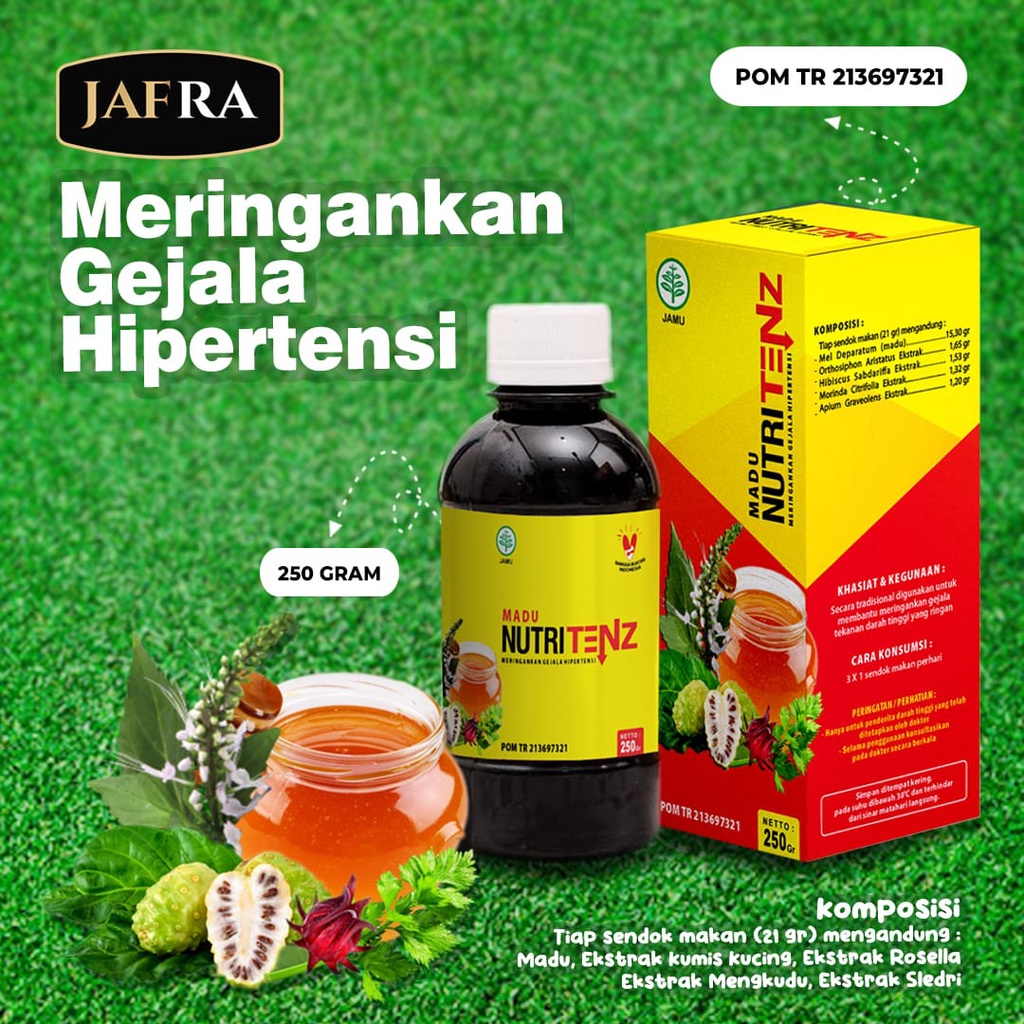 

NUTRITENZ 250GR MADU GEJALA HIPERTENSI