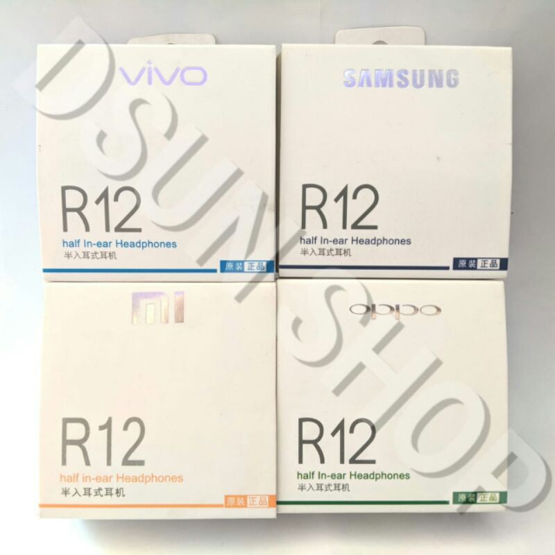 Headset (Earphone)/Earbud R12 Samsung Oppo Xiaomi Vivo