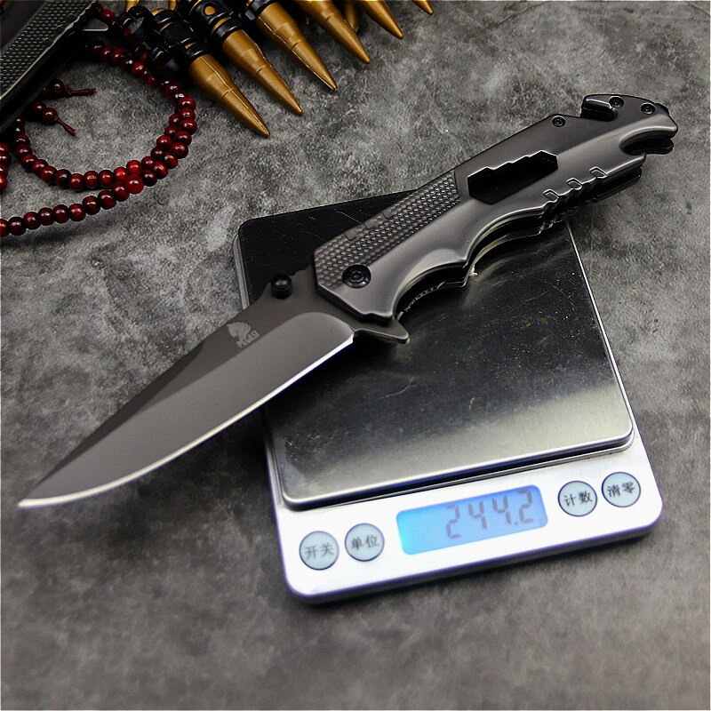 PISAU SAKU LIPAT PISAU SURVIVAL BERBURU PORTABLE OUTDOOR KNIFE TOOL